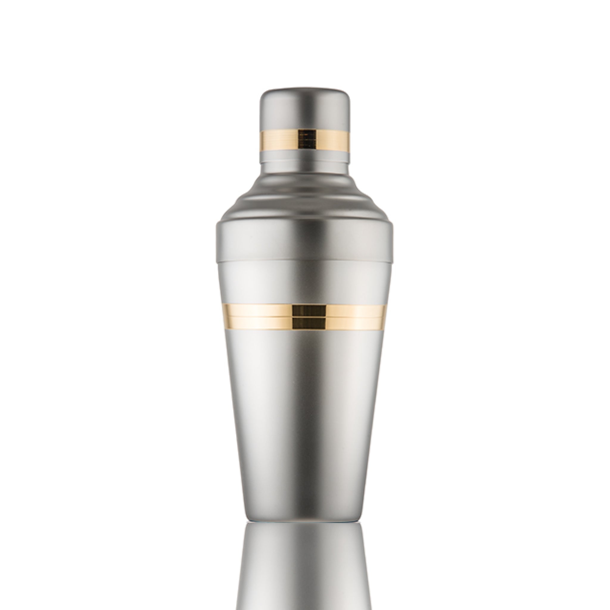 Japanese Yukiwa Baron Cocktail Shaker - Matt Steel with Gold