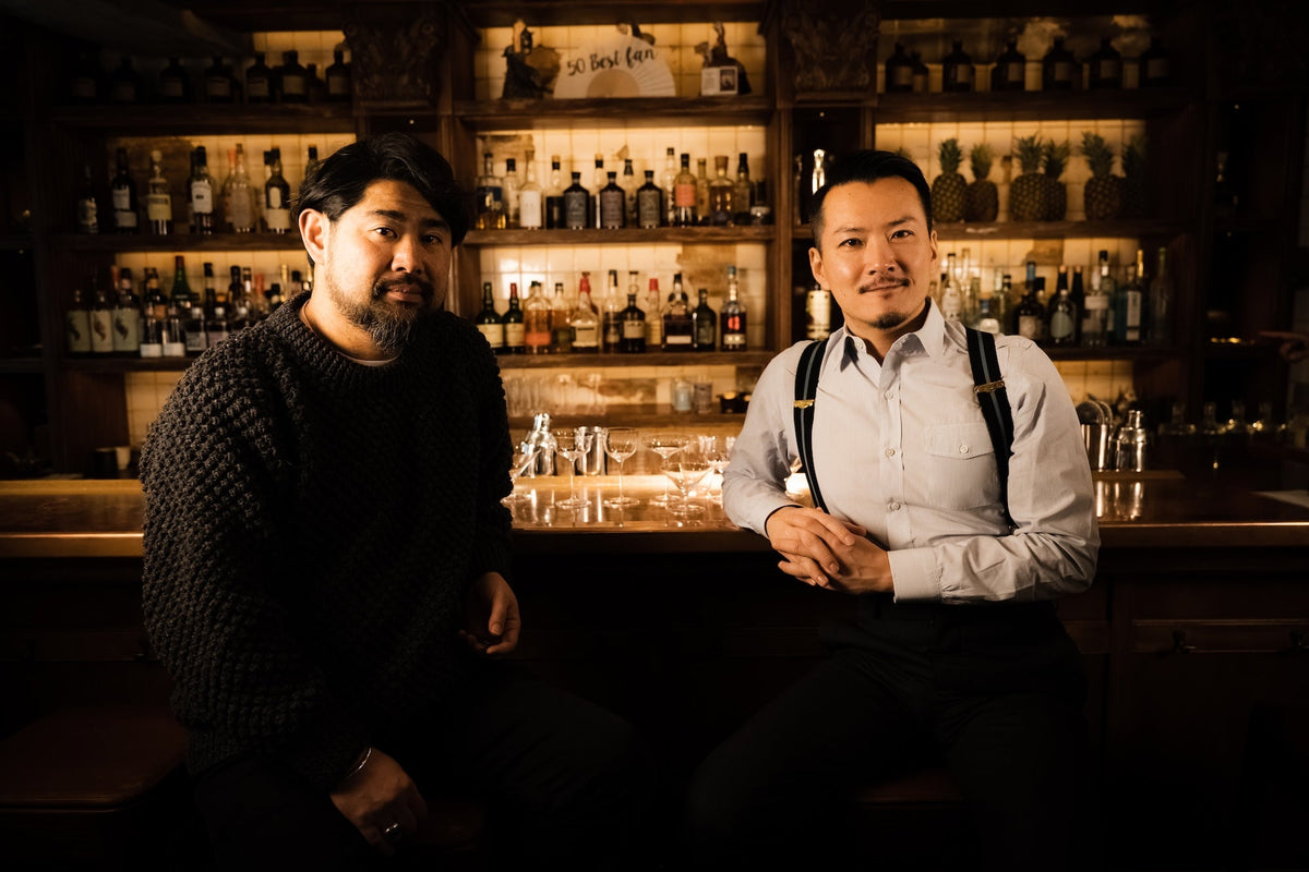 Shingo Gokan and Yutaro Kimura, creators of SIP AND GUZZLE