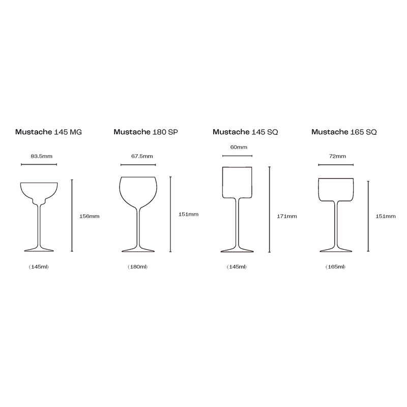 Sip and Guzzle Mustache 145 MG [145ml]