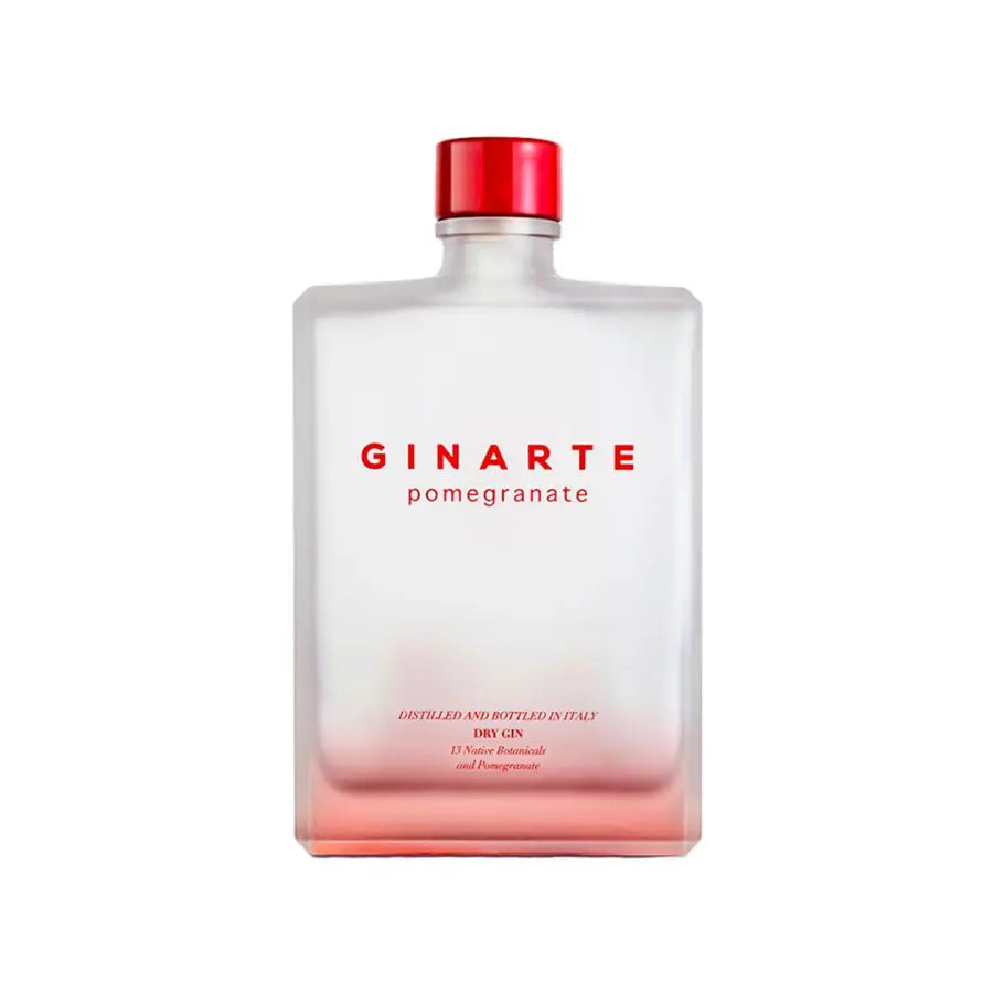 Bottle of GINARTE · POMEGRANATE on a white background